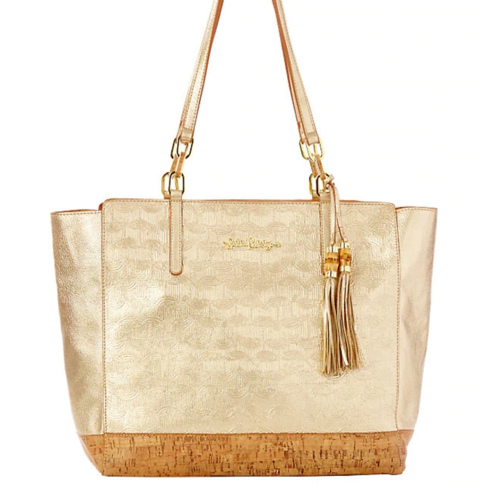 Lilly Pulitzer Gold Purse